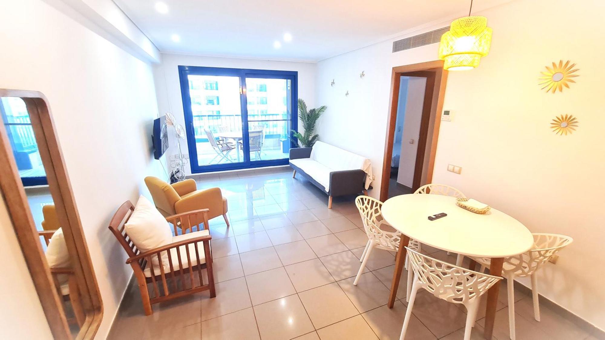Beach Valencia Luxury D15-9 Apartment With Terrace And Sea Views With Two Rooms 외부 사진